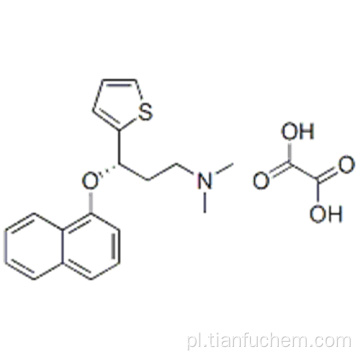 Szczawian S - (+) - N, N-dimetylo-3- (1-naftoksy) -3- (2-tienylo) -1-propyloaminy CAS 132335-47-8